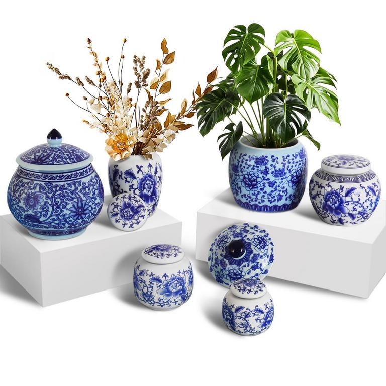 RMERVE PORCELAIN VASES 6PCS
