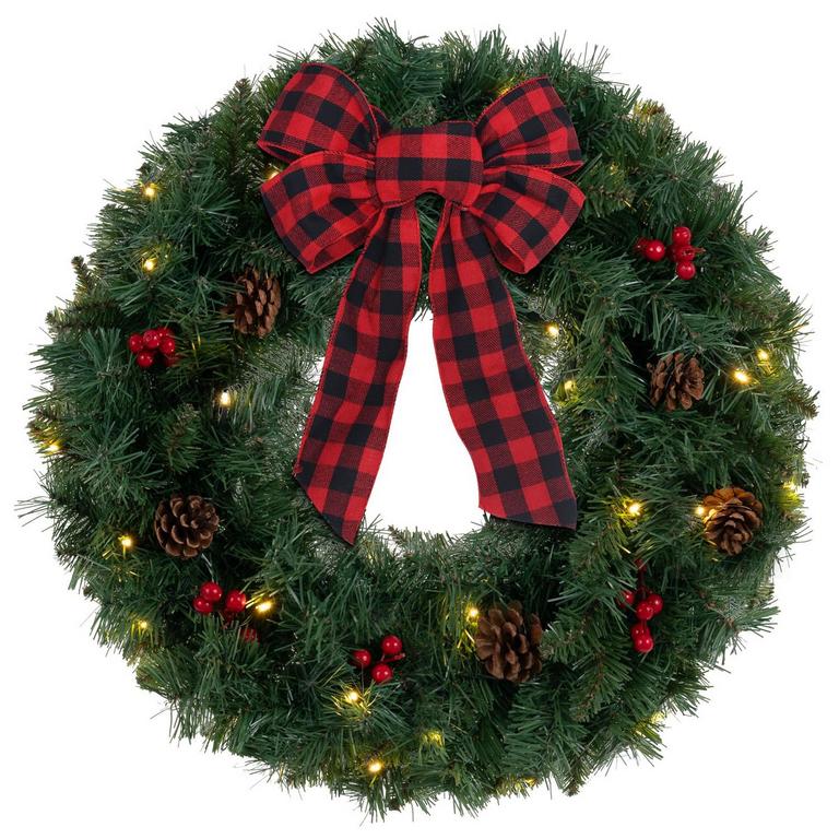 DEWBIN 24IN CHRISTMAS WREATH