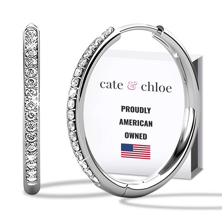 CATE  CHLOE 18K HOOP EARRINGS