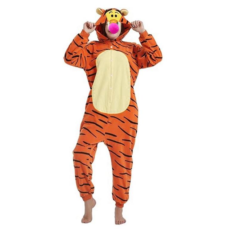 KIBHOUS ADULT ONESIE TIGER 61"H XL