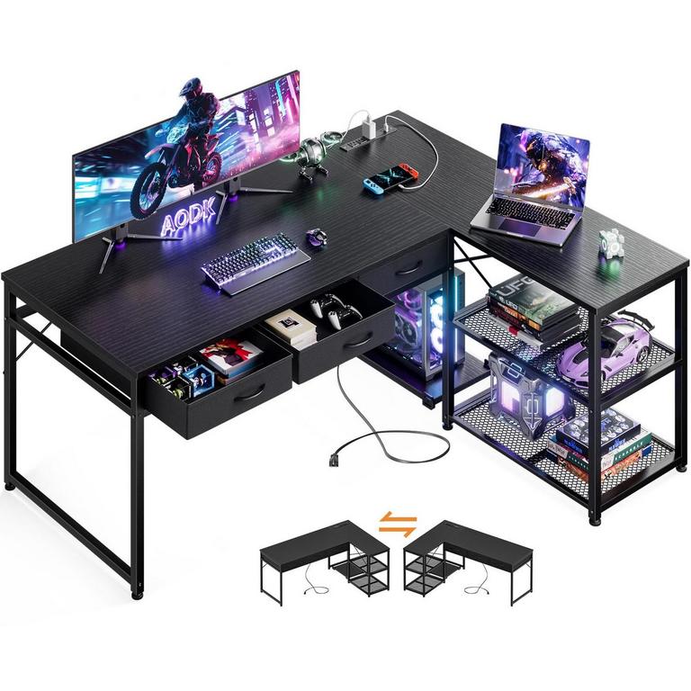 AODK L SHAPED DESK 53IN