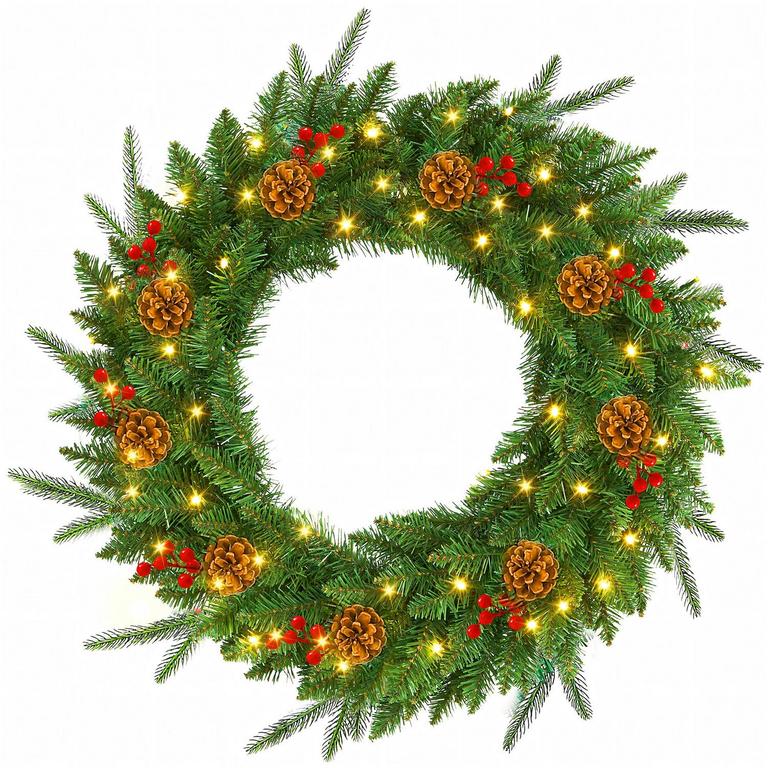 YEXMAS 24IN CHRISTMAS WREATH