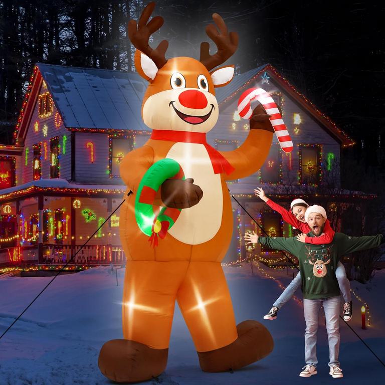MELISHEER 10FT REINDEER INFLATABLE