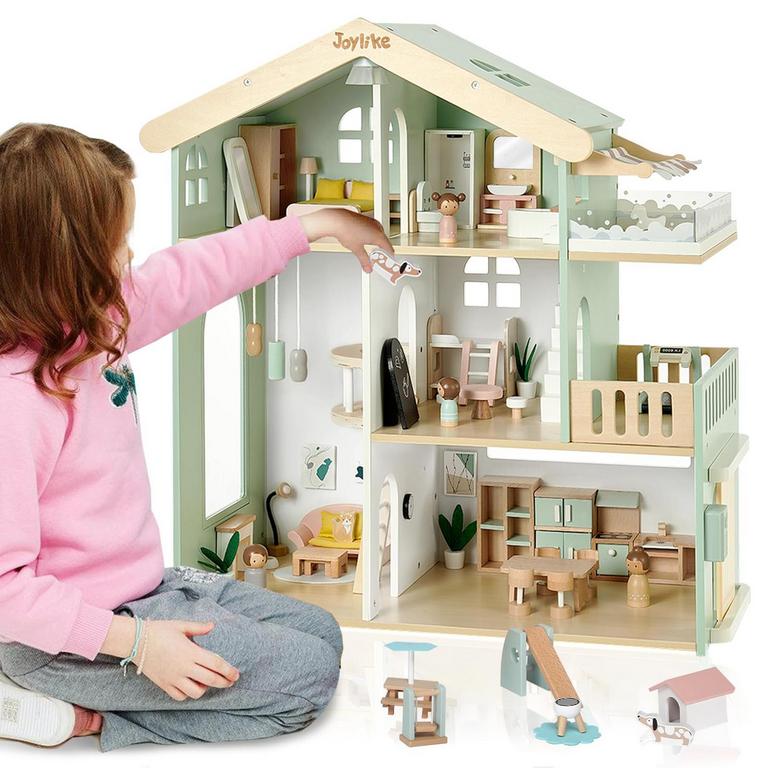 JOYLIKE WOODEN DOLLHOUSE