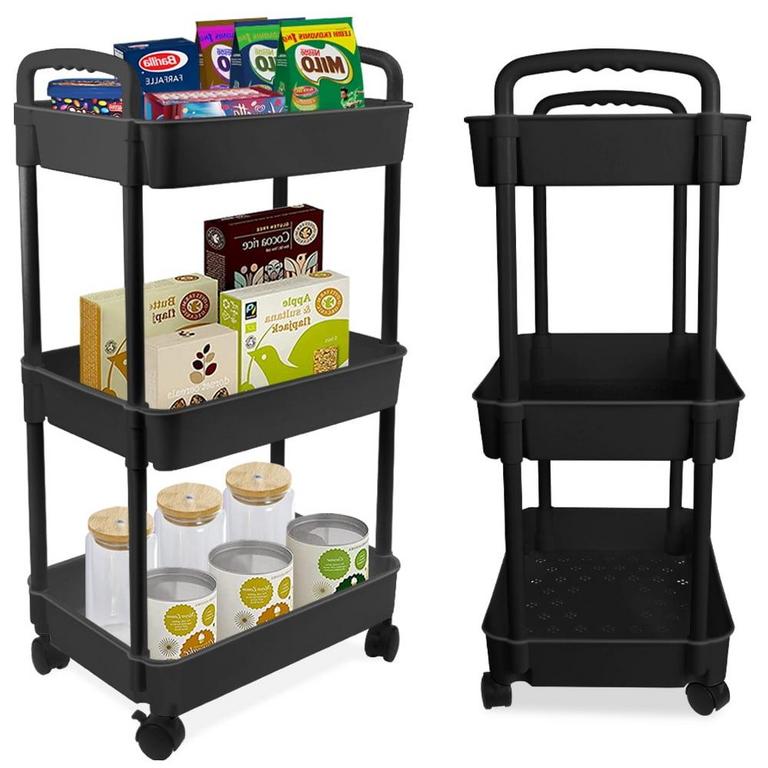 YUANYE ROLLING CART BLACK