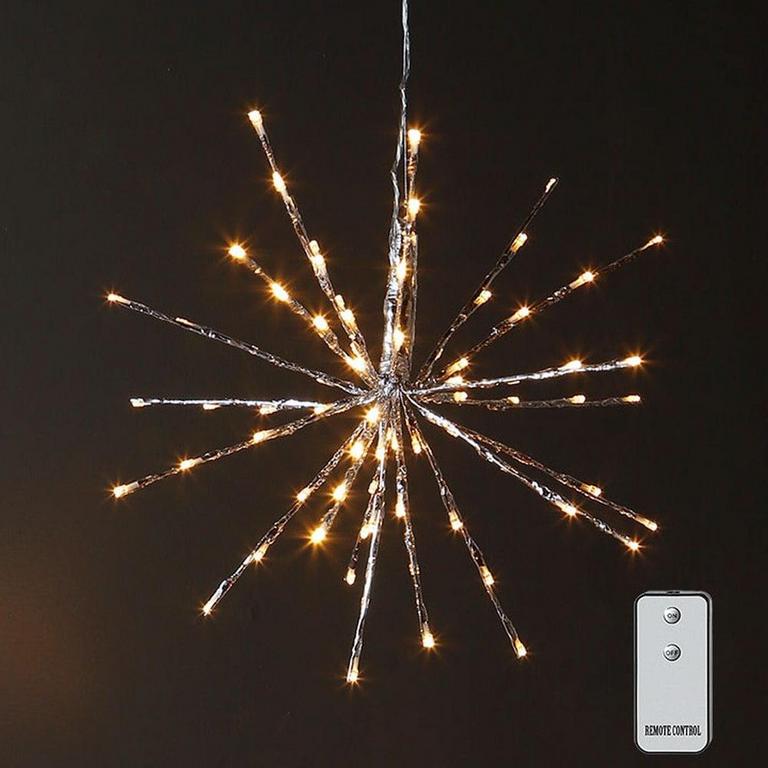 RAZ IMPORTS 18IN SILVER STARBURST LIGHT