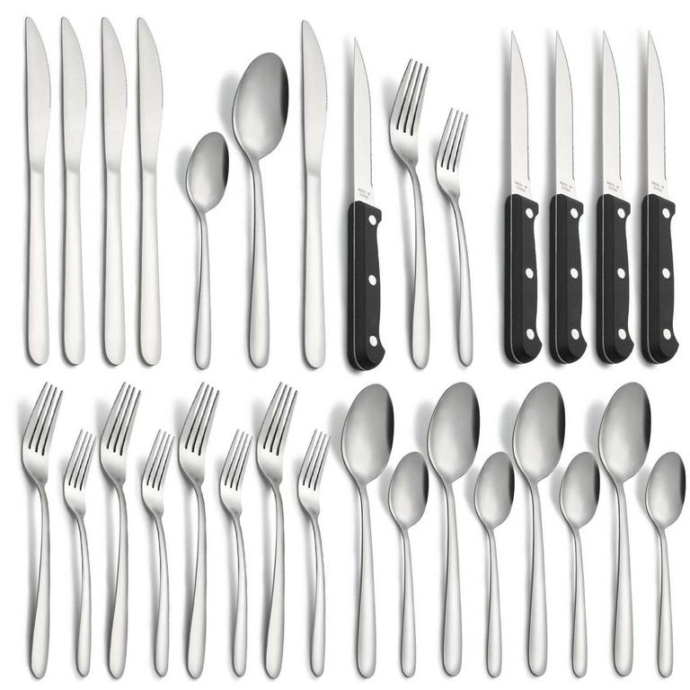 BESTDIN 24PC SILVERWARE SET