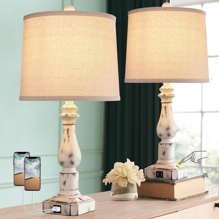 RORIA 23" TABLE LAMPS SET OF 2