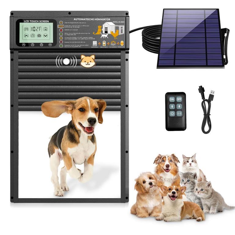 XRDZYXGS AUTO PET DOOR BLACK S/M