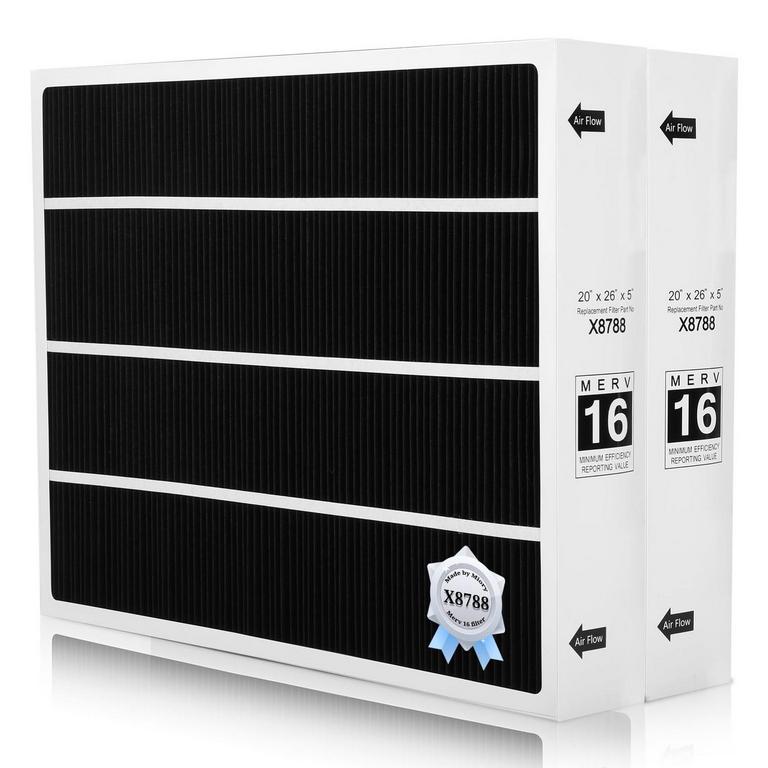MIORY MERV 16 HVAC FILTERS 20X26X5IN 2PK