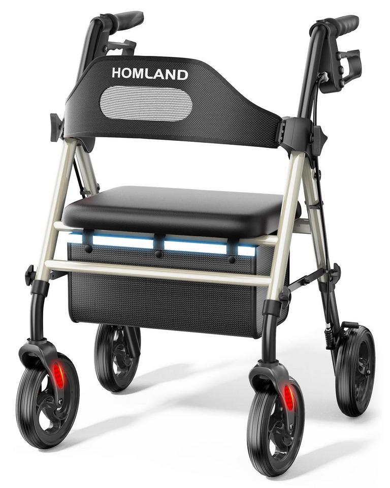 HOMLAND ROLLATOR WALKER 20IN