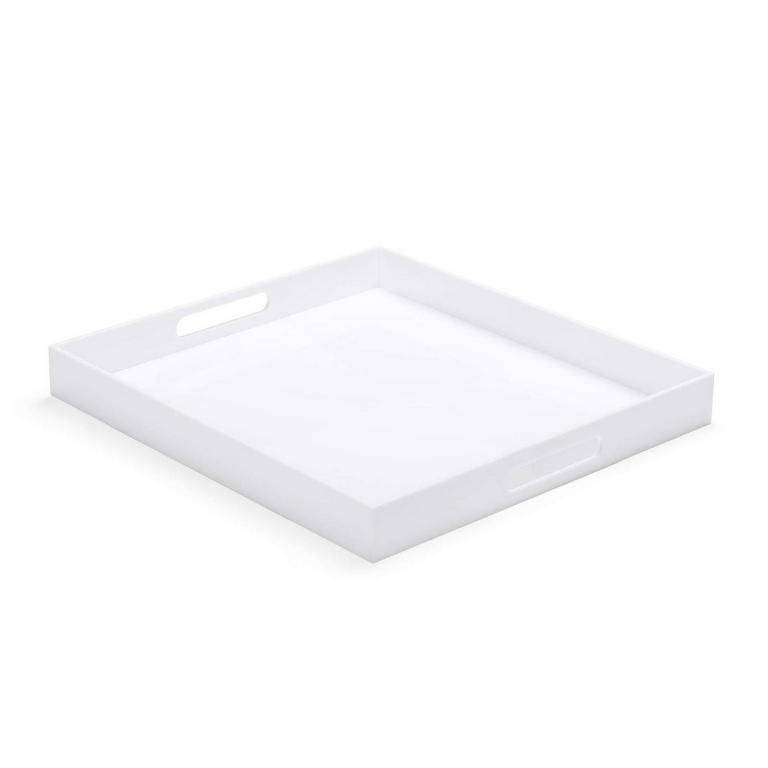 ATOZONE 22IN WHITE OTTOMAN TRAY