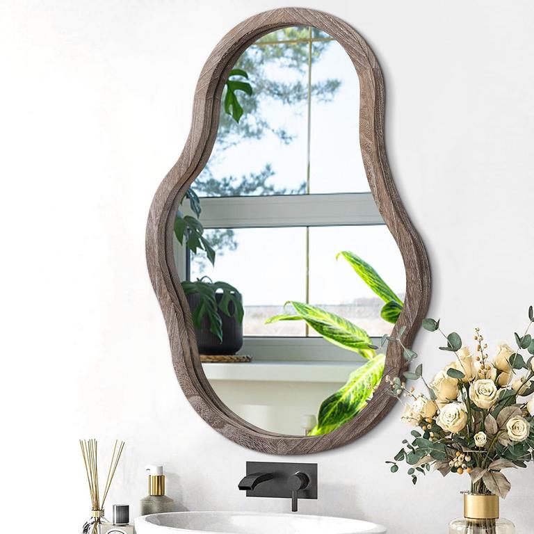 LZUSO 26IN X 18IN WAVEY MIRROR
