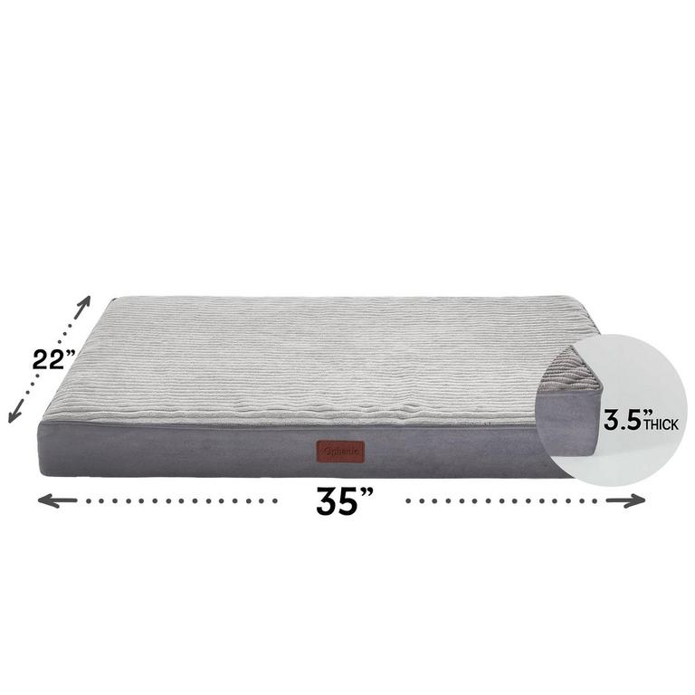 OPHANIE L DOG BED 35IN GRAY