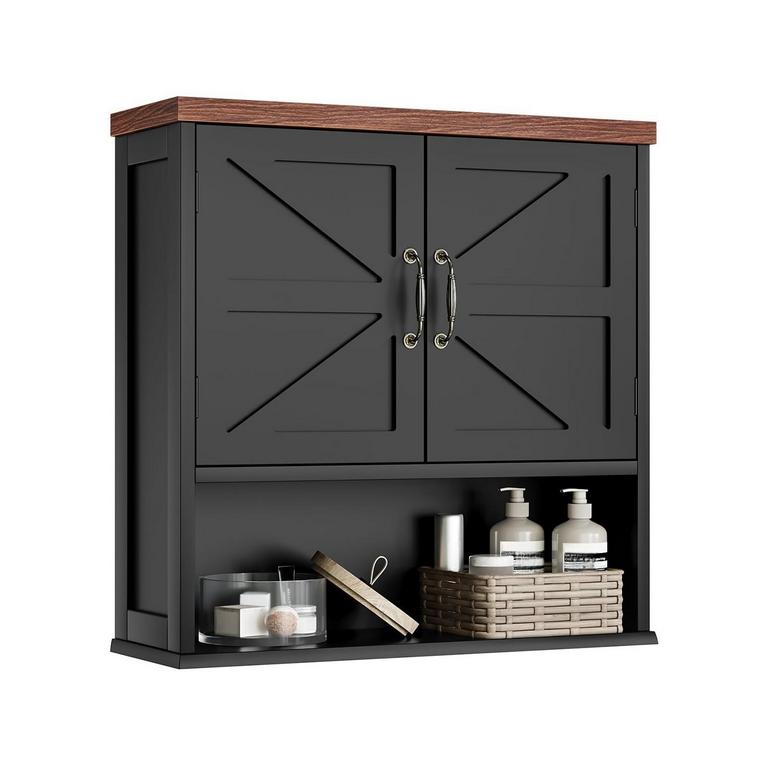 SMUXEE BLACK BATHROOM CABINET