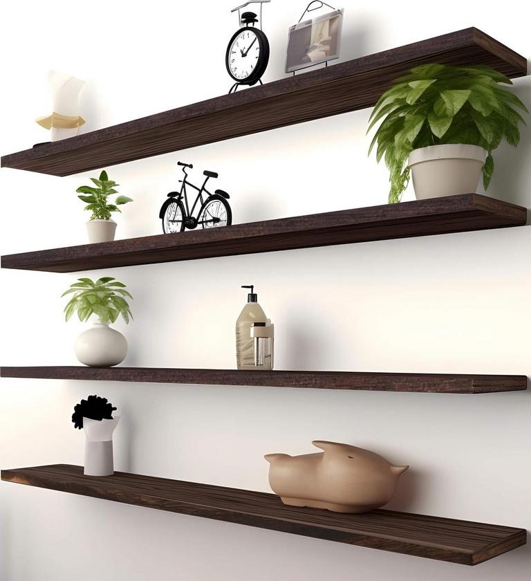 PHPH 36IN FLOATING SHELVES 4PK
