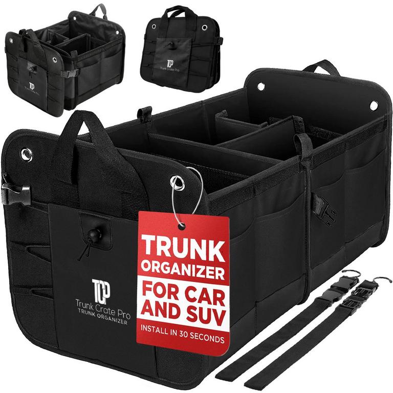 TRUNKCRATEPRO L BLACK TRUNK ORGANIZER