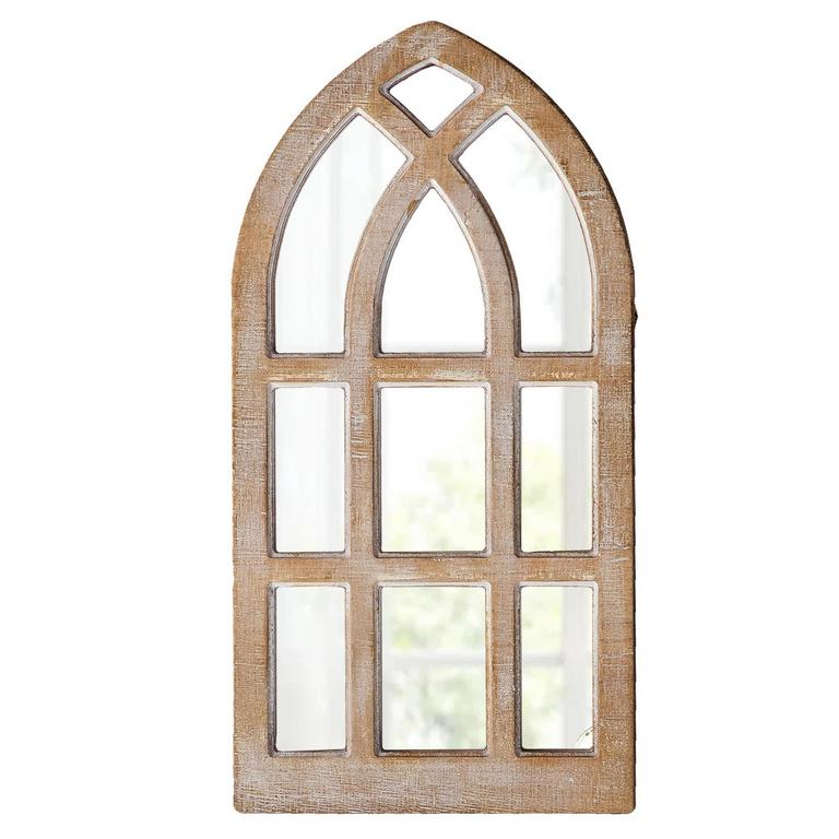 8X16IN RUSTIC WINDOW MIRROR