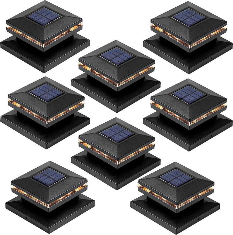 TOYIEW SOLAR POST LIGHTS 8PK