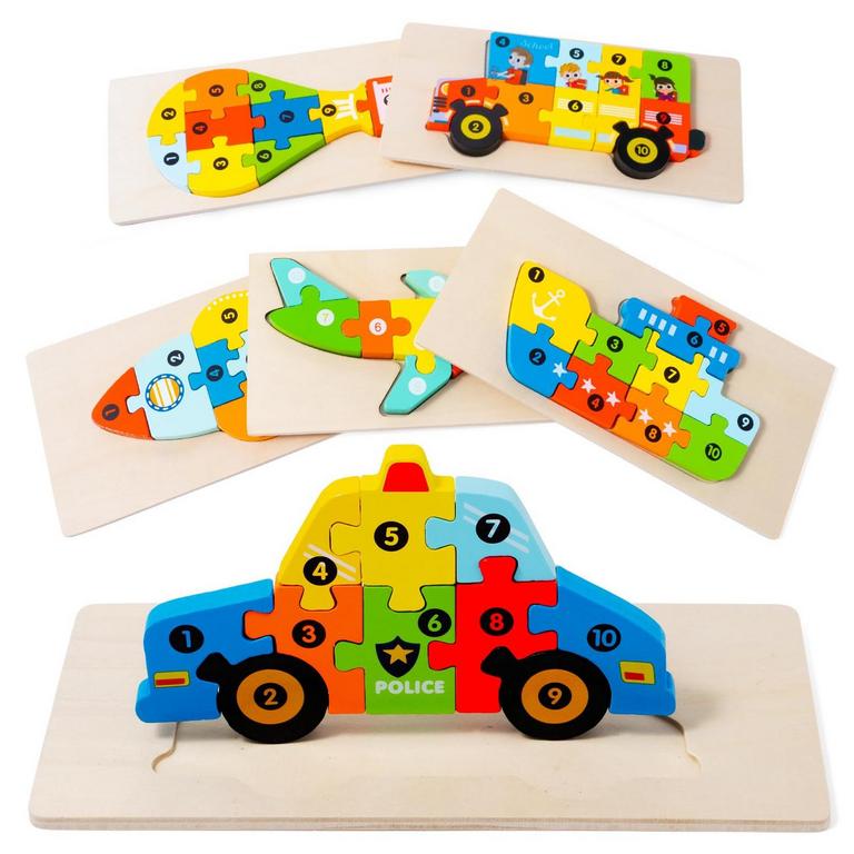 YYSIRUI 6PK VEHICLE PUZZLES