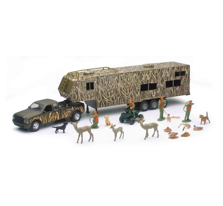 NEW RAY TOYS CAMO CAMPER TOY SET