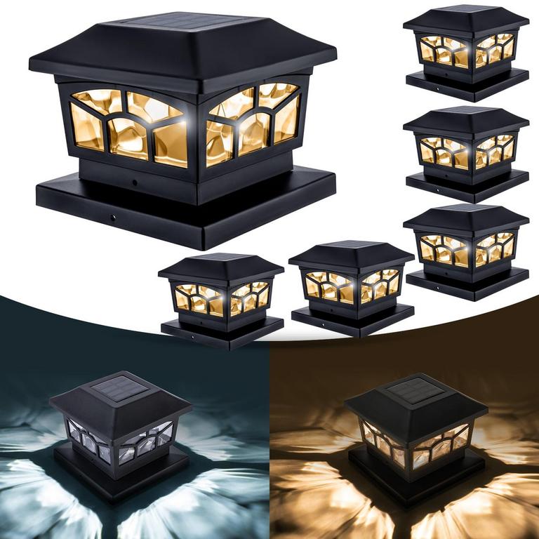EXCMARK SOLAR POST LIGHTS 6PK