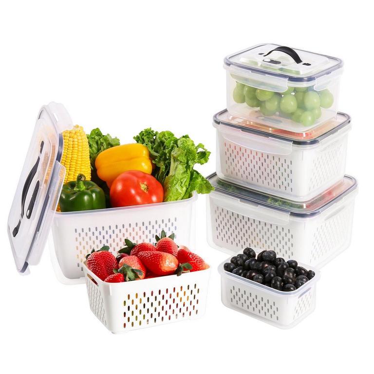 LUXEAR 5PK VEGETABLE CONTAINERS