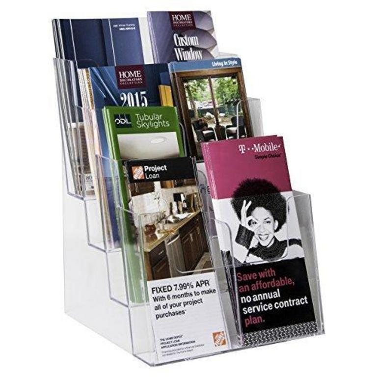 CLEAR-AD BROCHURE HOLDER