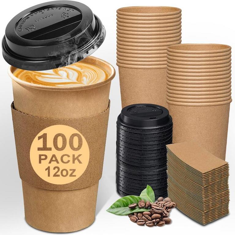 ALPACASSO 12OZ COFFEE CUPS 100PK