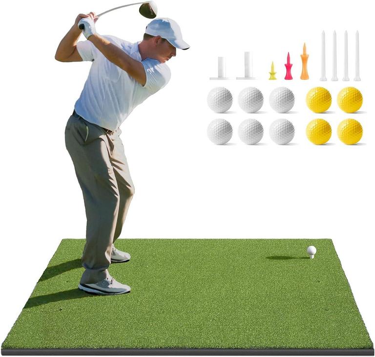 GOLFGURU 5X5FT GOLF HITTING MAT SET