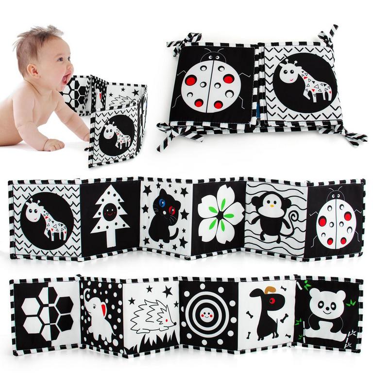 CAWGUG BLACK WHITE SOFT BABY BOOK