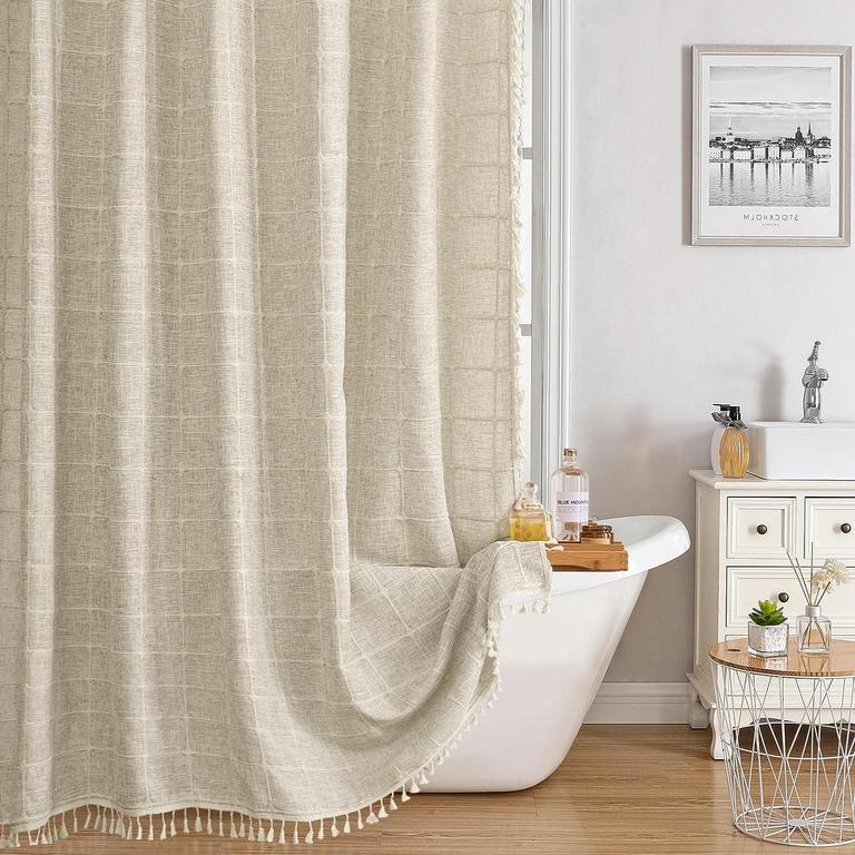 HBLIFE 72IN BOHO SHOWER CURTAIN