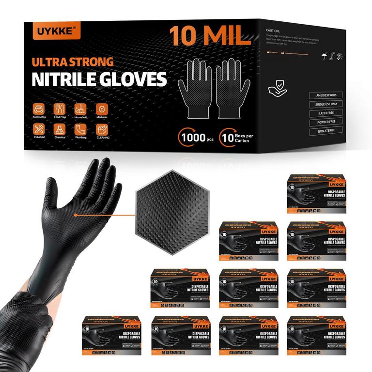 UYKKE 10MIL GLOVES DISPOSABLE 1000PK