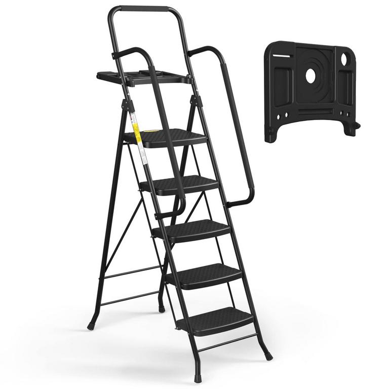 HBTOWER 5-STEP LADDER BLACK