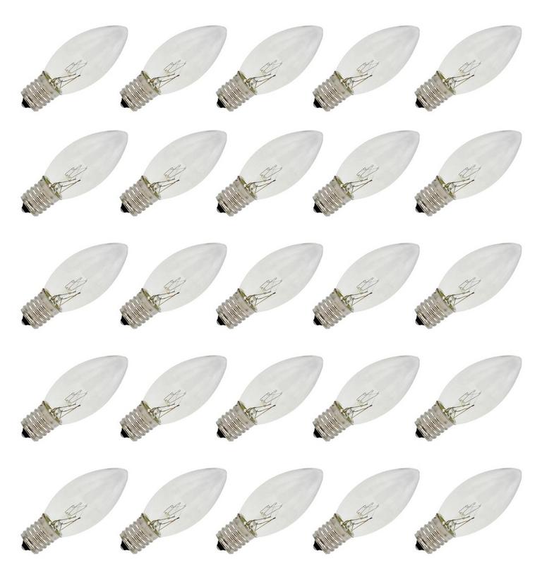 CREATIVE HOBBIES C9 LIGHT BULBS 25PK