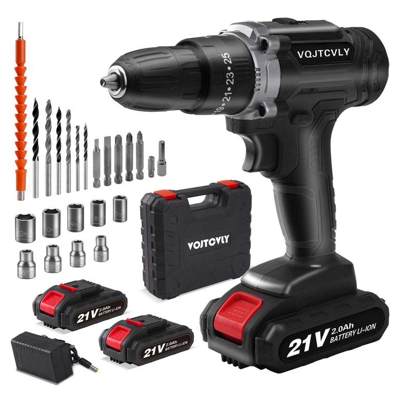 VQJTCVLY CORDLESS DRILL SET 