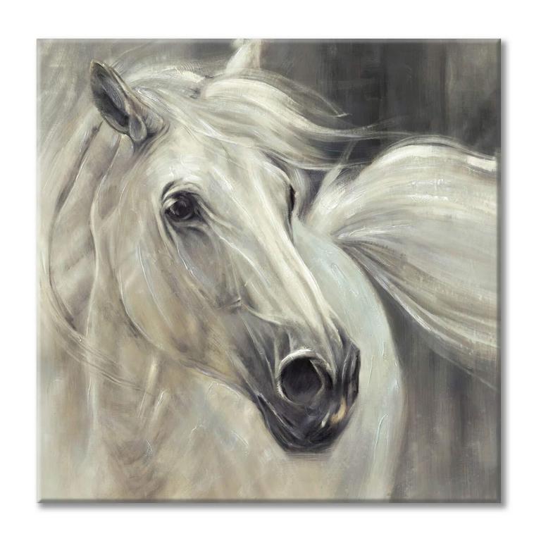 UTOP-ART WHITE HORSE ART 36IN