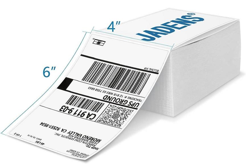 JADENS THERMAL LABELS 4"X6" 500PK 