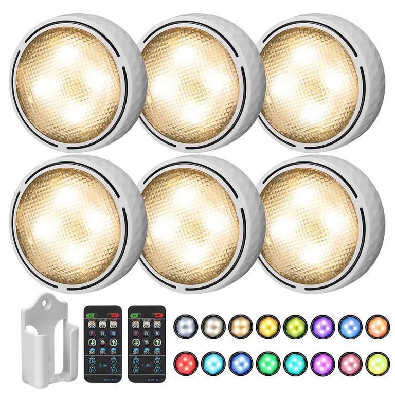 ONUMII LED PUCK LIGHTS 6PK