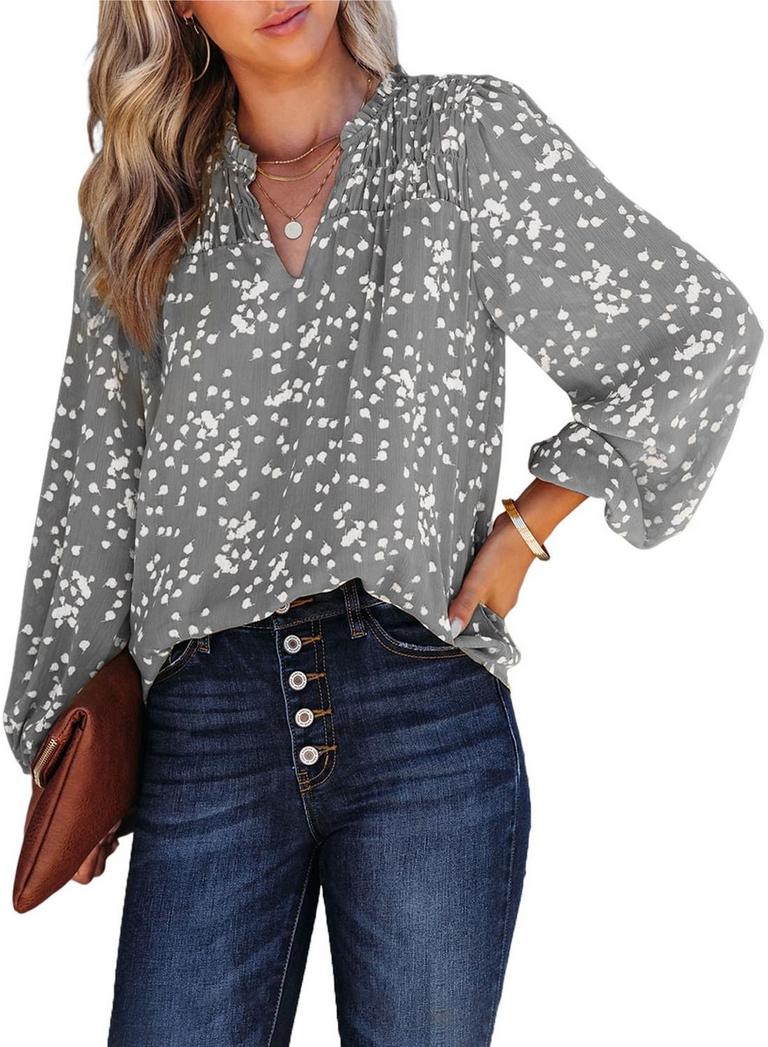 EVALESS XL GRAY TUNIC TOP