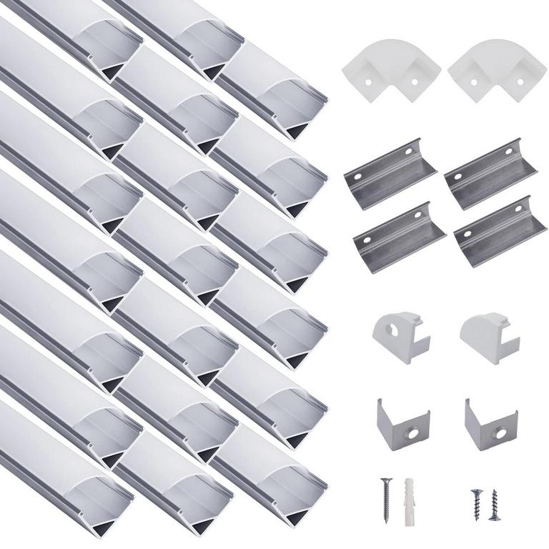 HUNHUN 20PK 3.3FT LED CHANNELS