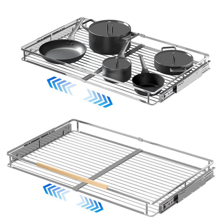 SUZLON 23-39.9"W PULL OUT SHELVES 2PK