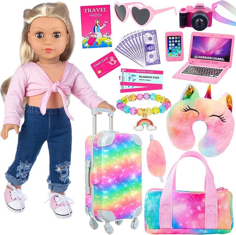 K.T. FANCY 18IN DOLL SET