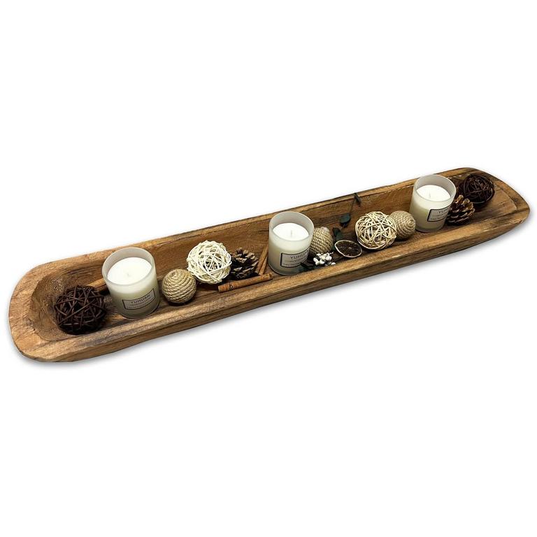 BEDAZE WOODEN DOUGH BOWL