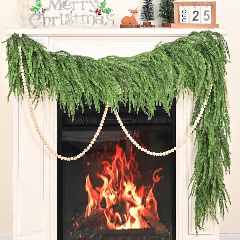 WAIPFARU FAUX PINE GARLAND 5.9FT