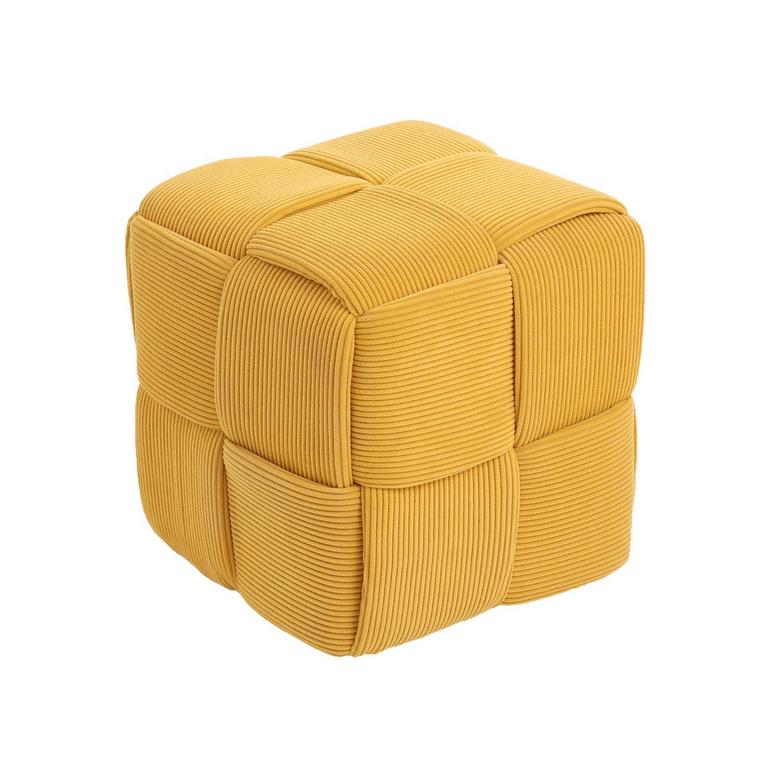 CMISHE YELLOW OTTOMAN 15IN