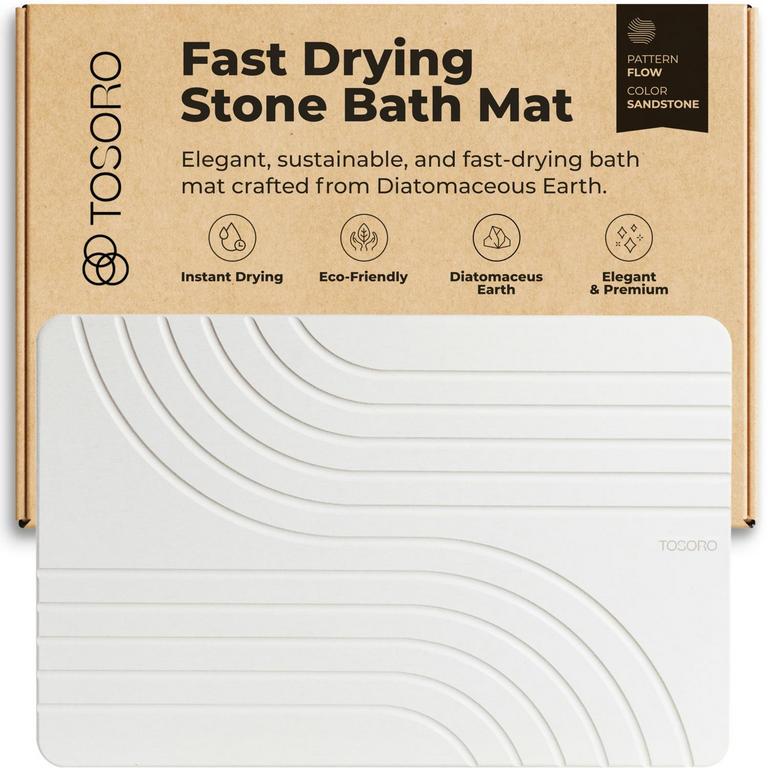 TOSORO STONE BATH MAT 23.5X15"