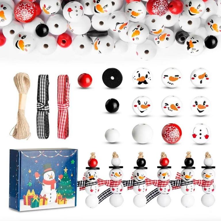 BIOBUBANA ROUND WOOD BEADS CRAFT KIT