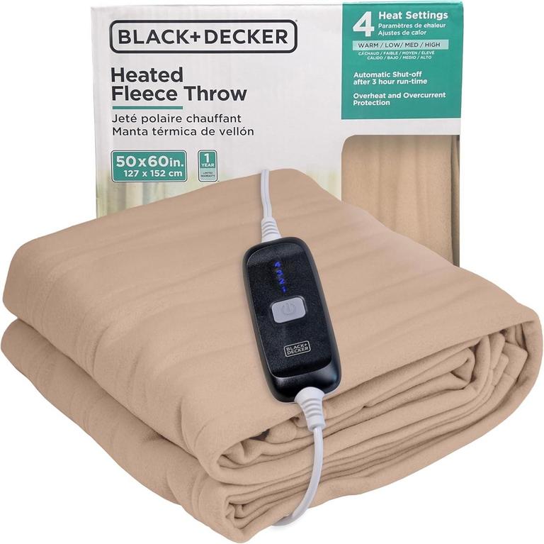 BLACK+DECKER HEATED FLEECE THROW