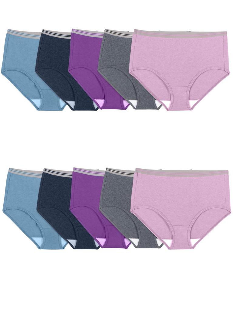 FRUIT OF THE LOOM 10PK WOMENS BRIEFS 4XL